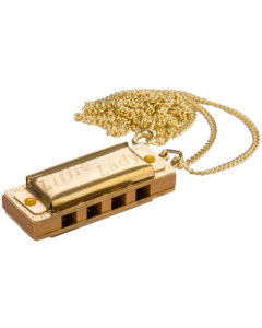 Hohner Little Lady C verguld met ketting