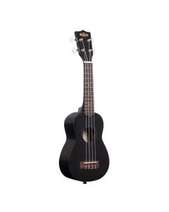 Kala Black Satin Mahogany Soprano Ukulele No Binding met tas