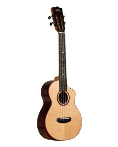Kala Contour All Solid Gloss Spruce Rosewood Tenor Ukulele w Cutaway and Bag