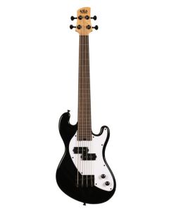 Kala Solid Body 4-String Jet Black Fretless U-BASS