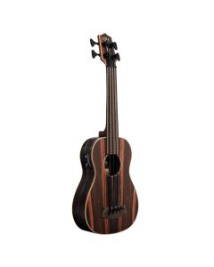 Kala Striped Ebony Fretted Acoustic-Electric U-BASS
