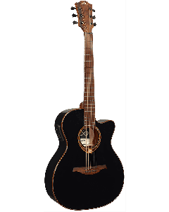 LAG Tramontane 118 T118ACE-BLK Auditorium Cutaway Electro-akoestische gitaar Zwart