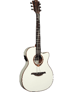 LAG Tramontane 118 T118ASCE-IVO Auditorium Slim Cutaway electro-akoestische gitaar ivory