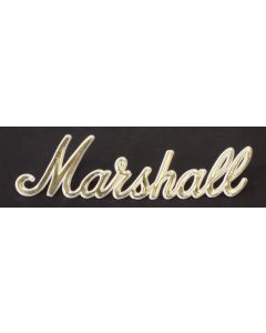 Marshall Versterker logo wit / goud 15cm