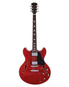Sire H7/STR elektrische archtop gitaar see-through rood