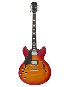 Sire H7L/CS elektrische archtop gitaar linkshandige cherry sunburst