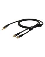 DAP XGL2275 Mono Jack - 2x RCA Male kabel 0.75m