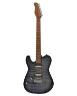 Sire T7FML/TBK linkshandige elektrische gitaar t-style gevlamde esdoorntop transparant zwart