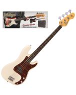 Vintage V40 Coaster Bass Guitar Pack - Vintage White