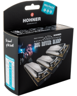 Hohner Big River Harp MS C/G/A Pro Pack