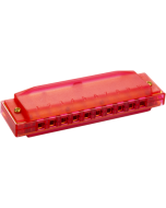 Hohner Translucent Harp C rood