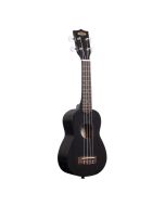 Kala Black Satin Mahogany Soprano Ukulele No Binding met tas