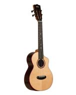 Kala Contour All Solid Gloss Spruce Rosewood Tenor Ukulele w Cutaway and Bag