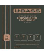 Kala Metal Silver-Plated Nylon Core Round Wound U-BASS 4 String Set