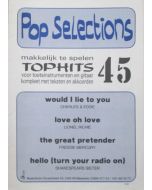 Pop Selections 45 Tophits voor toets en gitaar