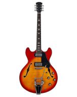 Sire H7T/CS elektrische archtop gitaar met tremolo, cherry sunburst
