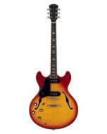 Sire H7VL/CS linkshandige elektrische gitaar archtop met p90s cherry sunburst