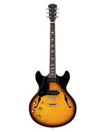 Sire H7VL/VS linkshandige elektrische gitaar archtop met p90s vintage sunburst