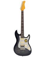 Sire S7+ FM/TBK elektrische gitaar s-stijl transparant zwart satin
