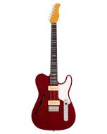 Sire T7TM/STR alder + ash chambered elektrische gitaar t-style, see-through rood