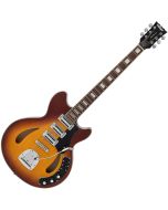 Vintage Revo Series Custom Supreme Baritone Guitar - Tobacco Sunburst