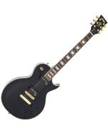 Vintage V100 Guitar 2W90 - Gold Hardware - Gloss Black