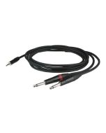 DAP FLX31150 Stereo Mini Jack - 2x Jack kabel PRO 1.5m