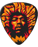 Dunlop Jimi Hendrix Fire plectrum 36 stuks