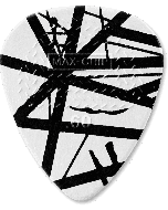 Dunlop Max-Grip EVH black-white 0.60mm plectrum 24 stuks