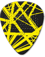 Dunlop Max-Grip EVH black-yellow 0.60mm plectrum 24 stuks