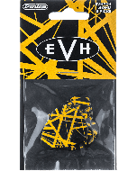 Dunlop Max-Grip EVH black-yellow 0.60mm plectrum 6 stuks