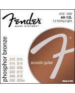 Fender 60-12L Phosphor Bronze akoestisch gitaarsnaren 12-snarig .010