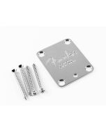 Fender American Series neck plate Corona logo chrome