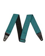 Fender gitaarband houndstooth teal