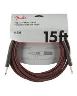 Fender Professional Tweed instrument kabel 4.5m rood