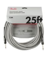 Fender Professional Tweed instrument kabel 7.5m wit