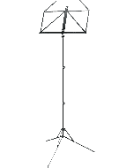 K&M 101/55 Bladmuziekstandaard zwart