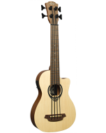 LAG Tiki Guitar 150 TKB150CE Tiki Mini Bass Ukulele cutaway