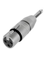 Neutrik NA2FP XLR female - 6.35mm mono Jack adapter