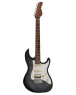 Sire S7FM/TBK elektrische gitaar s-stijl met gevlamde esdoorntop transparant zwart