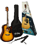 Washburn Apprentice D5CE elektro-akoestische western gitaar starterset tobacco sunburst