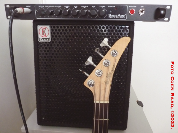 basgitaar en versterker opnemen
