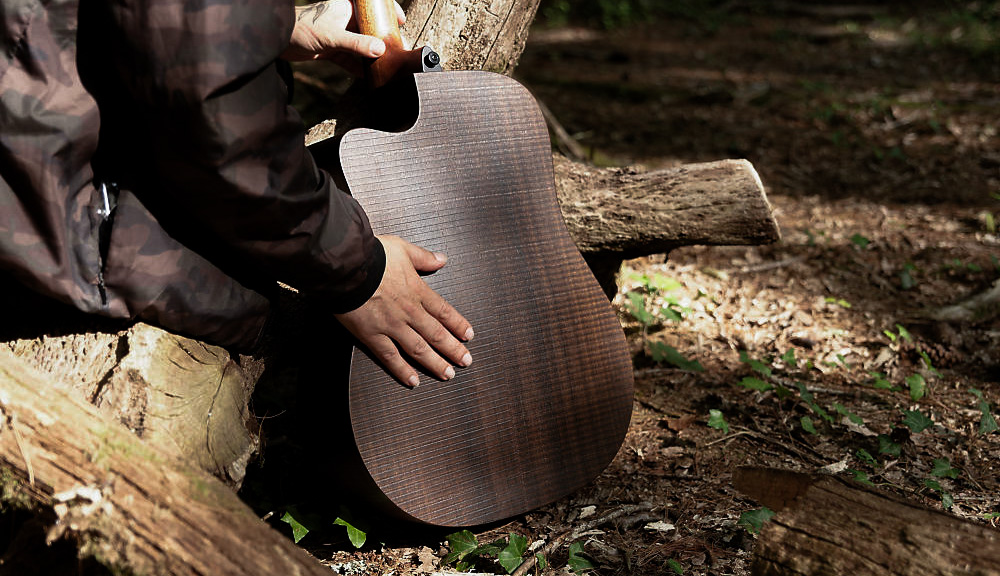 Lag gitaar achterkant BrankoWood